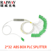 FTTH 2X8 2X16 2X32 ABS Box PLC Fiber Optical Splitter 